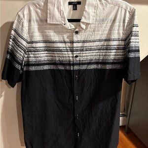 Alfani Men's Gradient Black and White Shirt